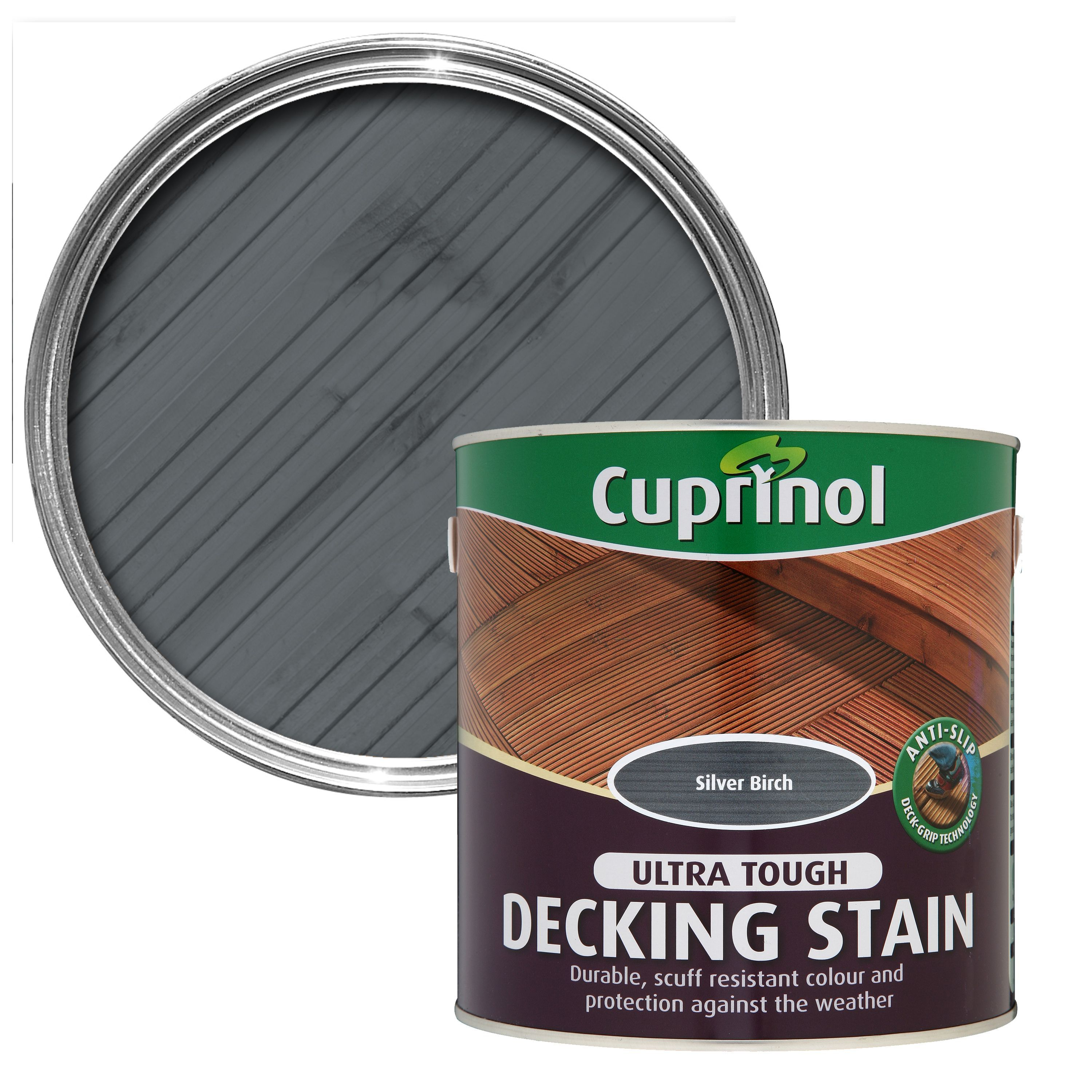 Cuprinol Anti Slip Silver Birch Decking Stain 25l Departments with regard to proportions 3000 X 3000