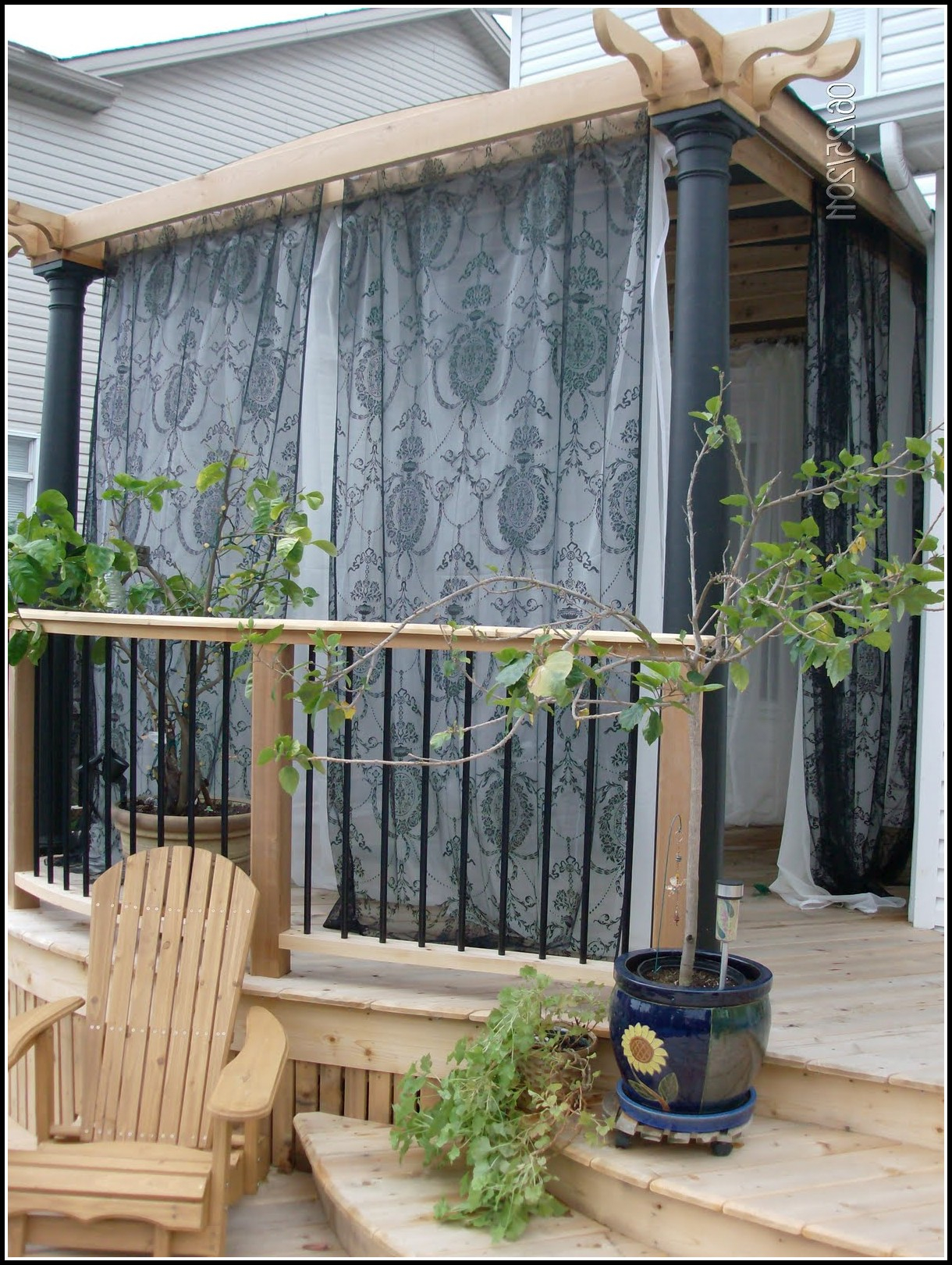 Curtains Front Porch Mosquito Netting Curtains And Lanterns For in proportions 1220 X 1620