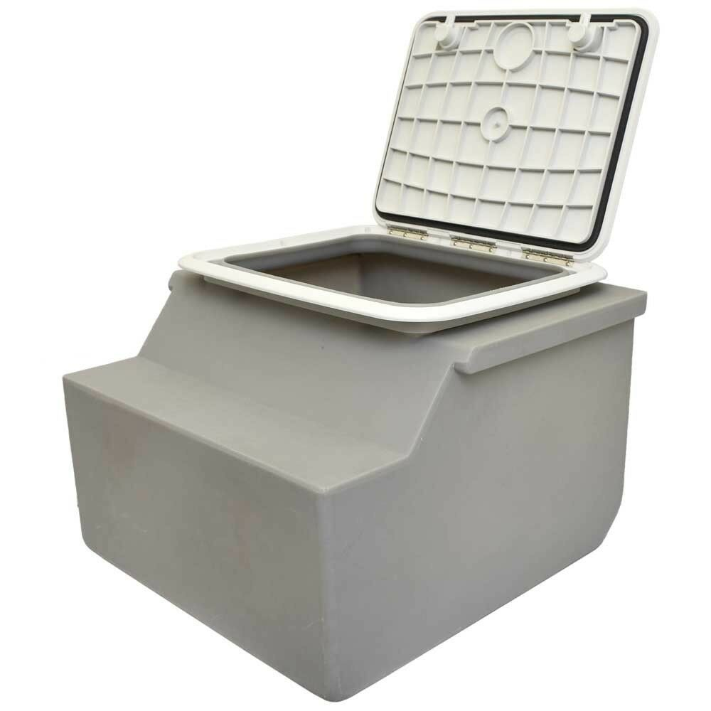 Custom 25 Gallon Boat Livewell With Th Marine Hatch Lid Light Gray inside size 1000 X 1000