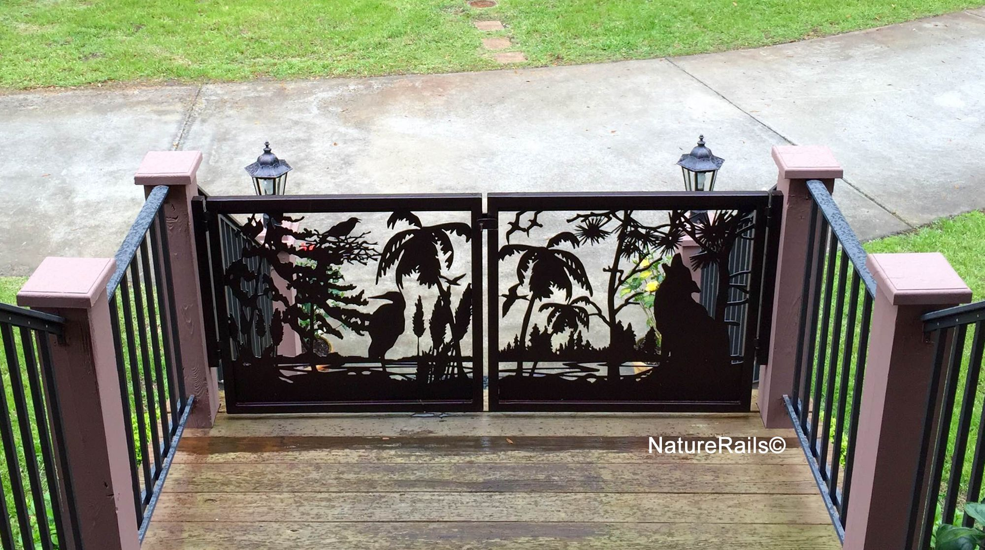 Custom Gates For Driveways Decks Balconies Or Stairs Deck throughout proportions 2000 X 1116