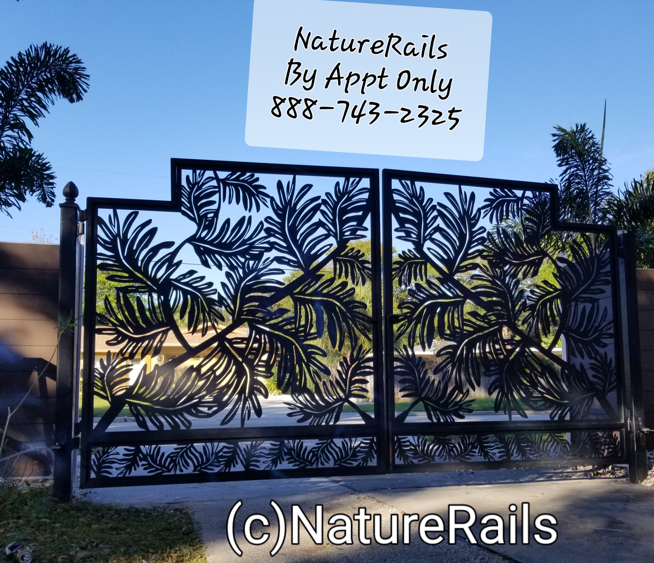 Custom Gates For Driveways Decks Balconies Or Stairs Naturerails for measurements 2160 X 1862