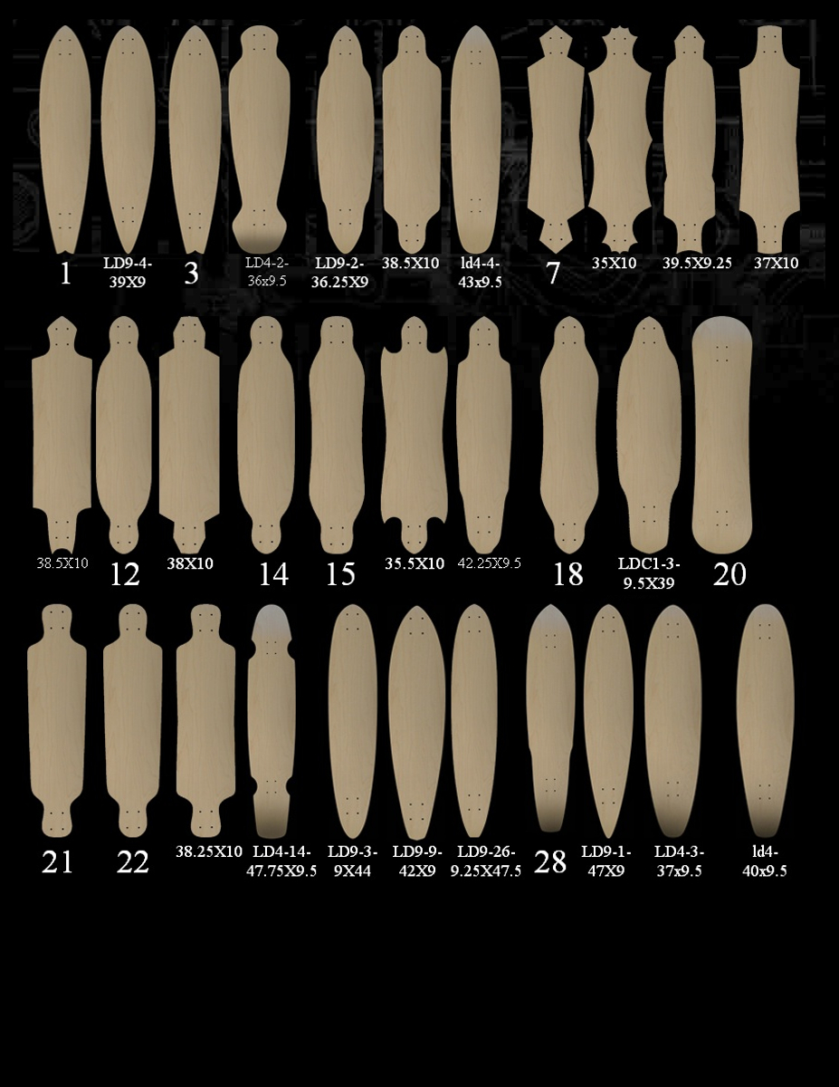 Custom Longboard Skateboards Ghost Longboards Skateboard Show for measurements 927 X 1200