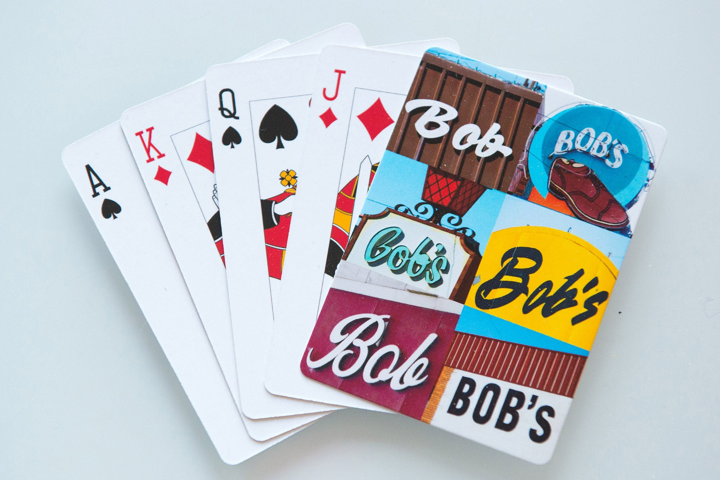 Custom Playing Cards Featuring The Name Bob In Actual Sign Etsy intended for dimensions 2299 X 1533