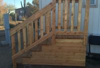 Custom Steps For Mobile Home Bad Az Woodworks Mobile Home regarding measurements 1500 X 2000