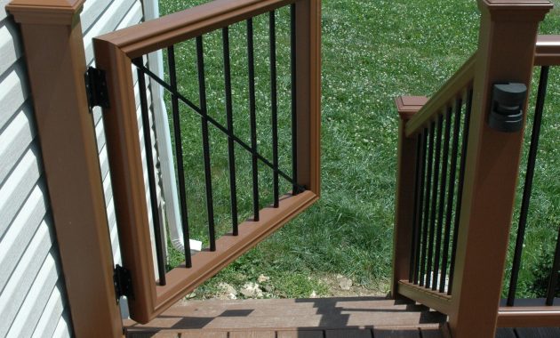 Custom Trex Transcend Gate Lawn And Deck Deck Gate Deck intended for proportions 2362 X 1686