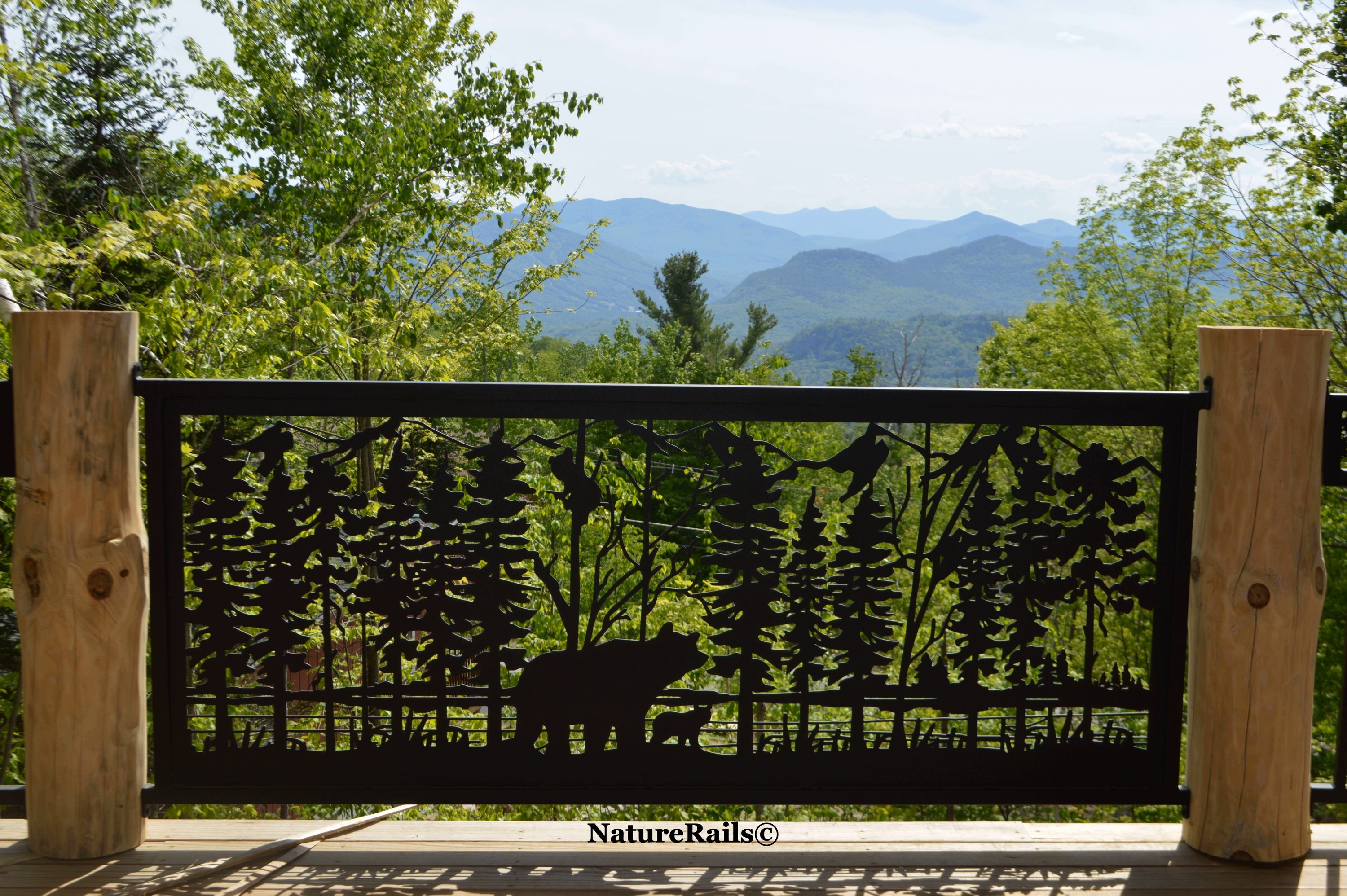 Custom Wildlife Railing Panels For Your Deck Or Balcony Powder throughout dimensions 3000 X 1996