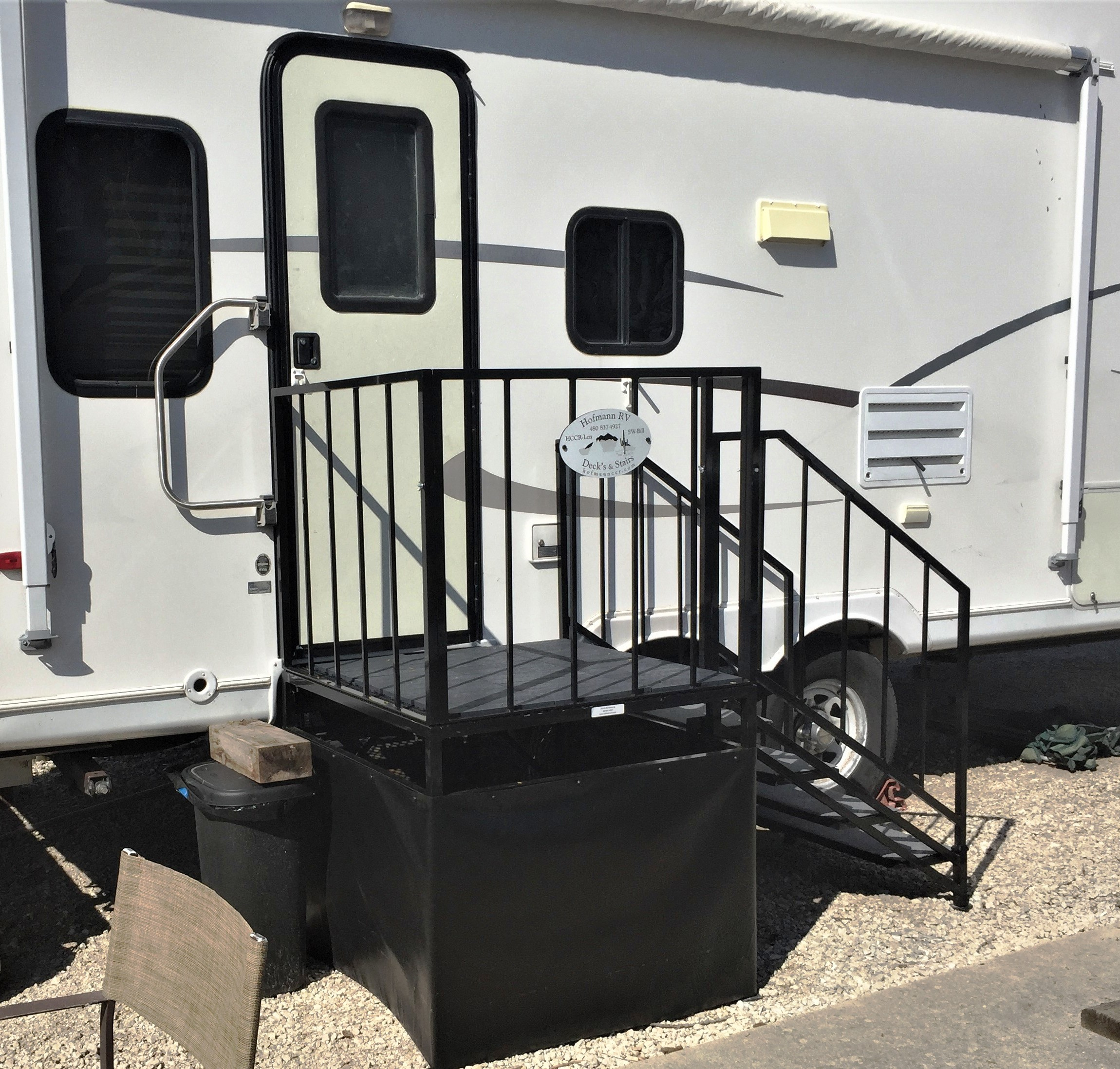 Deck And Stairs For Rv Photos Freezer And Stair Iyashix throughout proportions 2300 X 2195