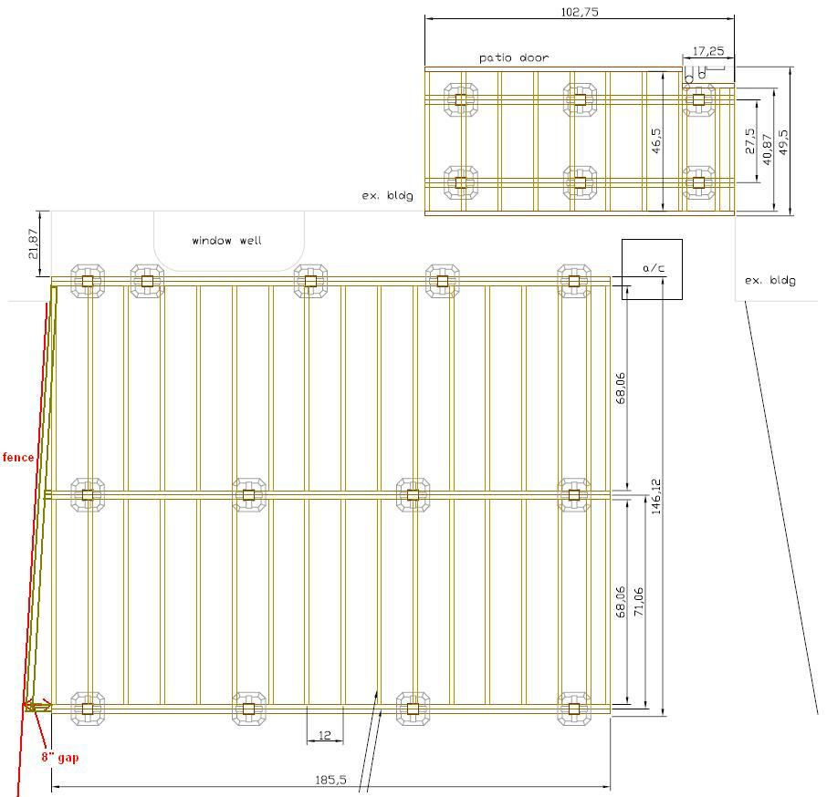 Deck Durable Floating Deck Footings Applied To Your Home for sizing 906 X 874