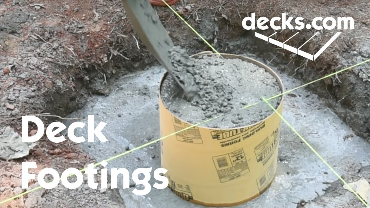 Deck Footings Foundations And Piers Decks for sizing 1280 X 720
