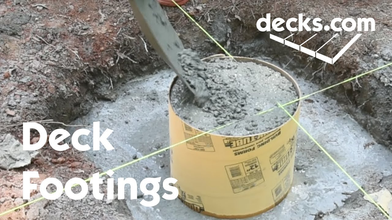 Proper Deck Post Footings • Bulbs Ideas