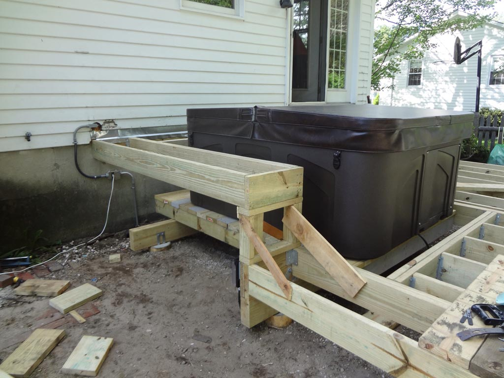 Deck Hot Tub Support Backyard Design Ideas in dimensions 1024 X 768