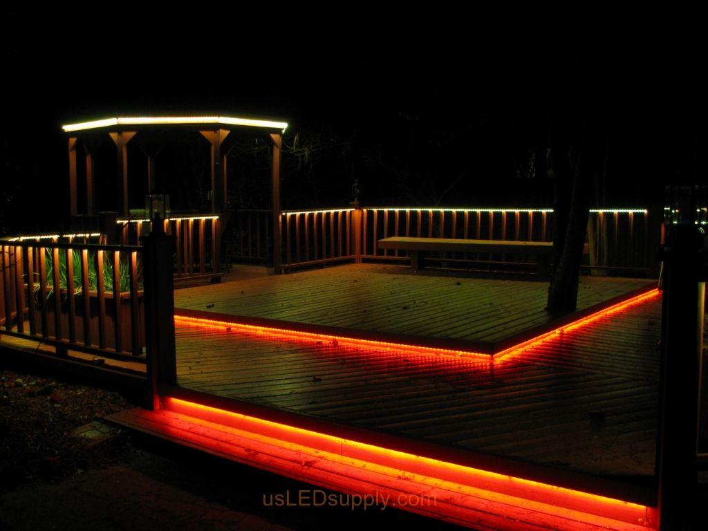 Deck Lighting Ideas Led Deck Lighting With Rgb Flexible Led Strips for sizing 1024 X 768