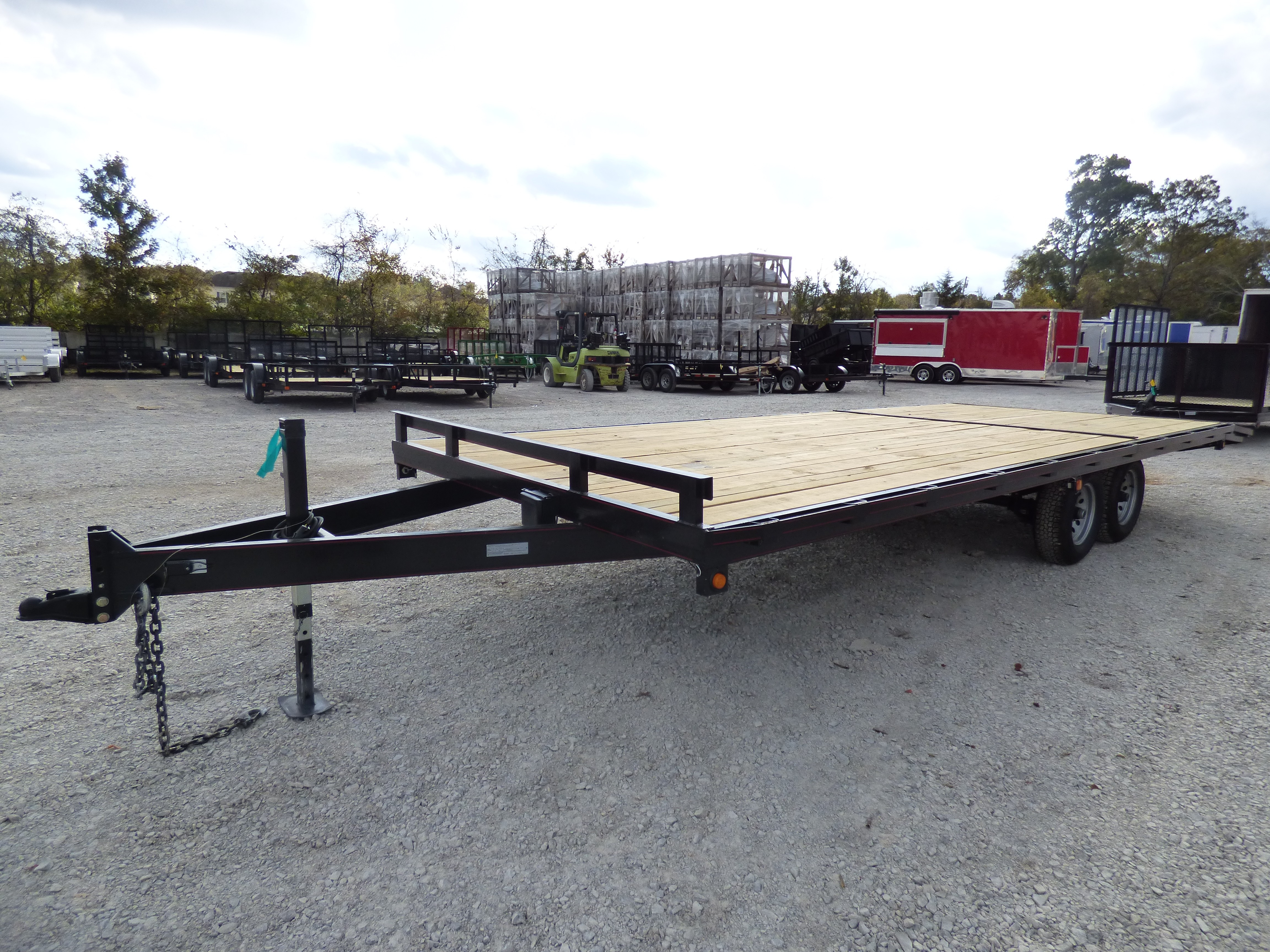 Deck Over Trailer 85 X 22 Ft Slide Out Ramps Jack 2 5200 Lb Axles within measurements 4608 X 3456