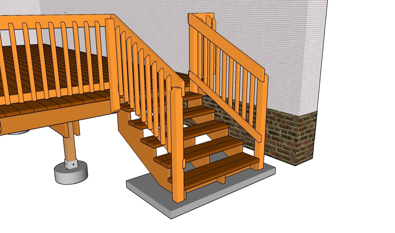 Deck Railing Deck Stair Railing Plans Free Outdoor Plans Diy intended for size 1280 X 756