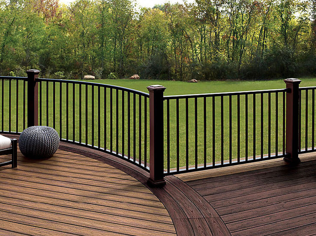 Deck Railing Know Your Options with regard to measurements 1072 X 800