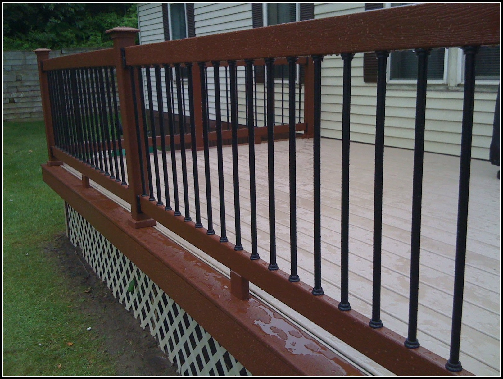 Deck Railing With Aluminum Balusters Decks Home Decorating Ideas within proportions 1620 X 1220