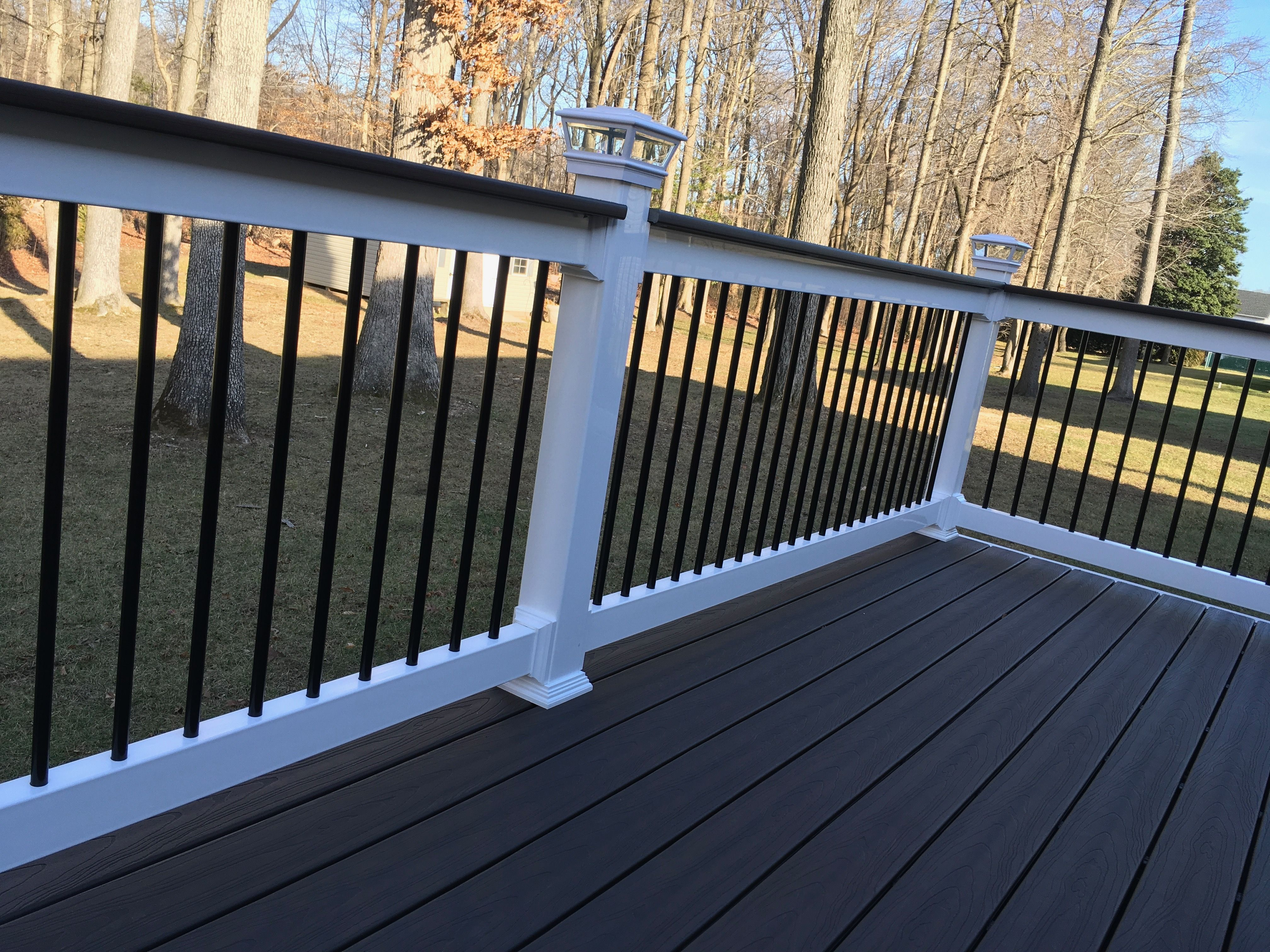 Deck Railings Trex Deck Composite Deck Solar Post Cap Lights regarding dimensions 4032 X 3024