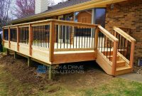 Deck Resurface With Cedar And Cedar Post Rail With Round Metal throughout proportions 5312 X 2988