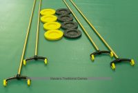 Deck Shuffleboard Accessory Set 4 Cues 8 Discs within proportions 1024 X 781