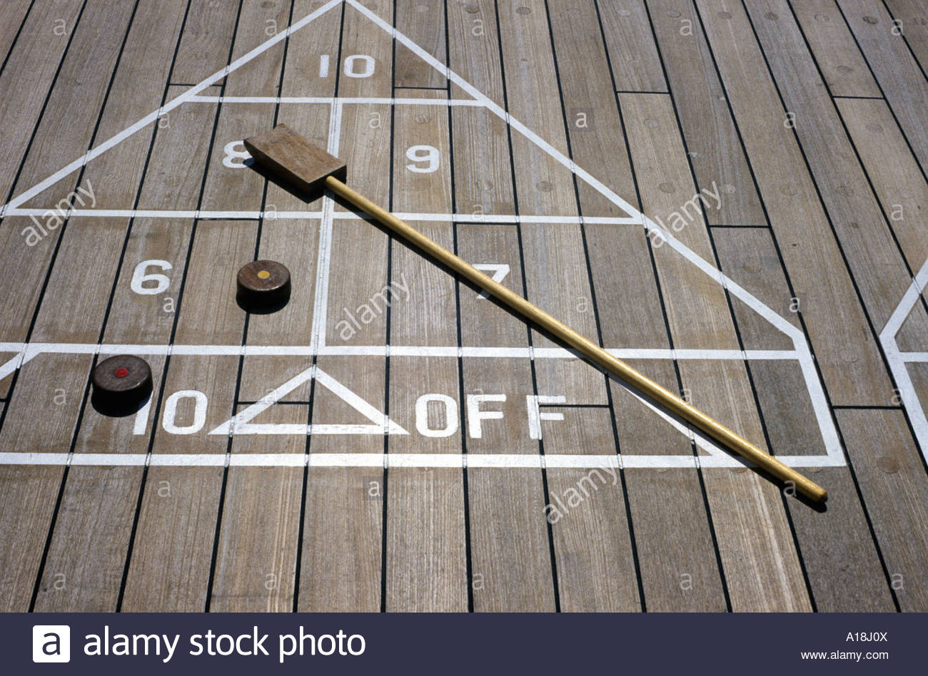 Deck Shuffleboard On A Cruise Ship Stock Photo 10179241 Alamy throughout dimensions 1300 X 948