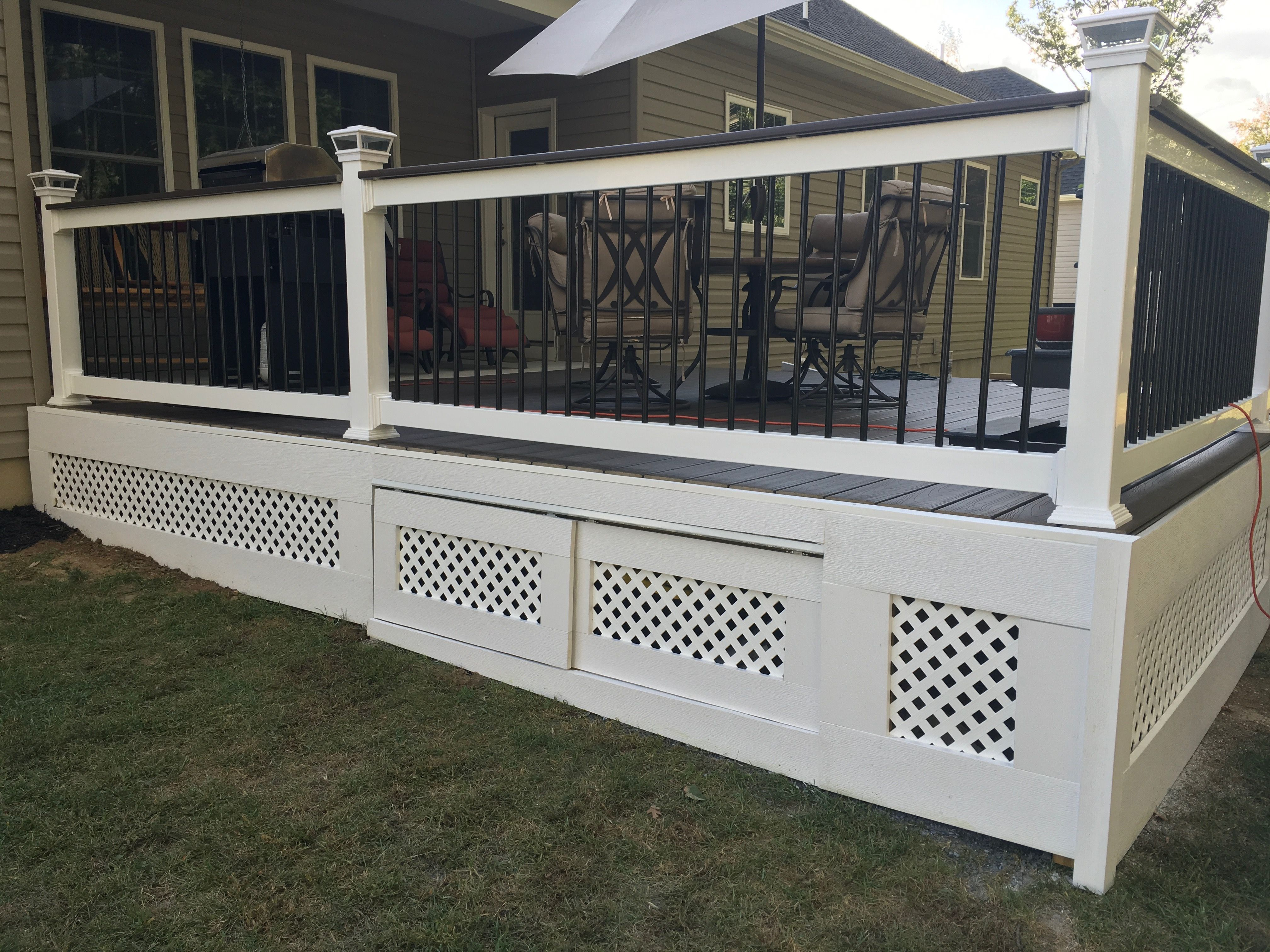 Deck Skirting Deck Skirting With Storage Deck Railings Trex Deck inside sizing 4032 X 3024