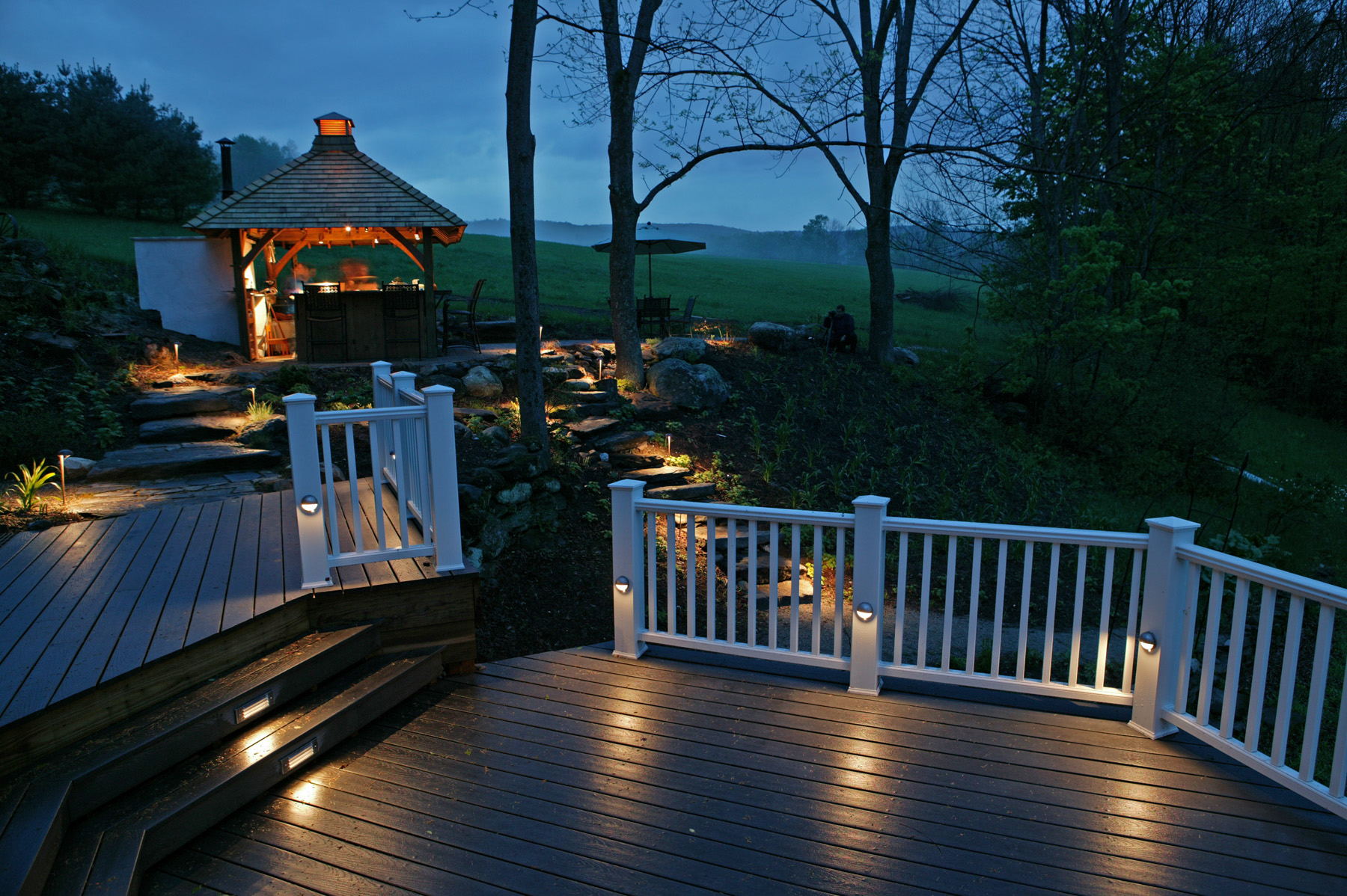 Deck Spend Your Time On Your Deck With Brilliant Trex Deck Lighting in size 1800 X 1198