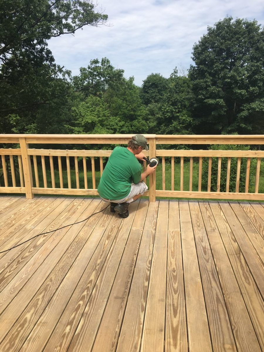 Deck Staining High Quality Deck Restoration With Power Sand throughout proportions 900 X 1200