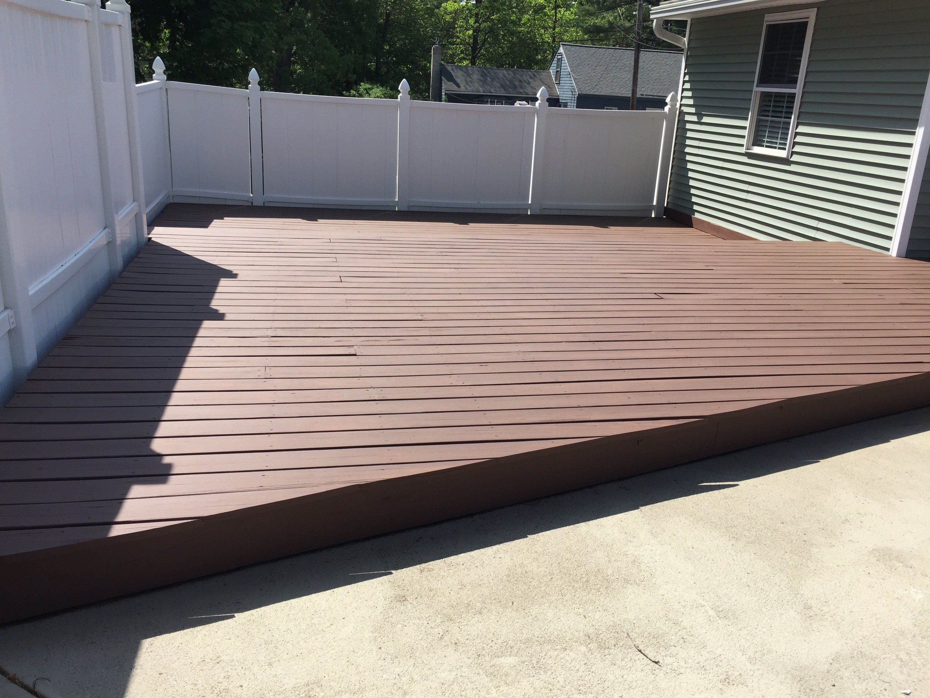 Deck Staining Project Chelmsford Ma 01824 Castle Complements in measurements 3264 X 2448