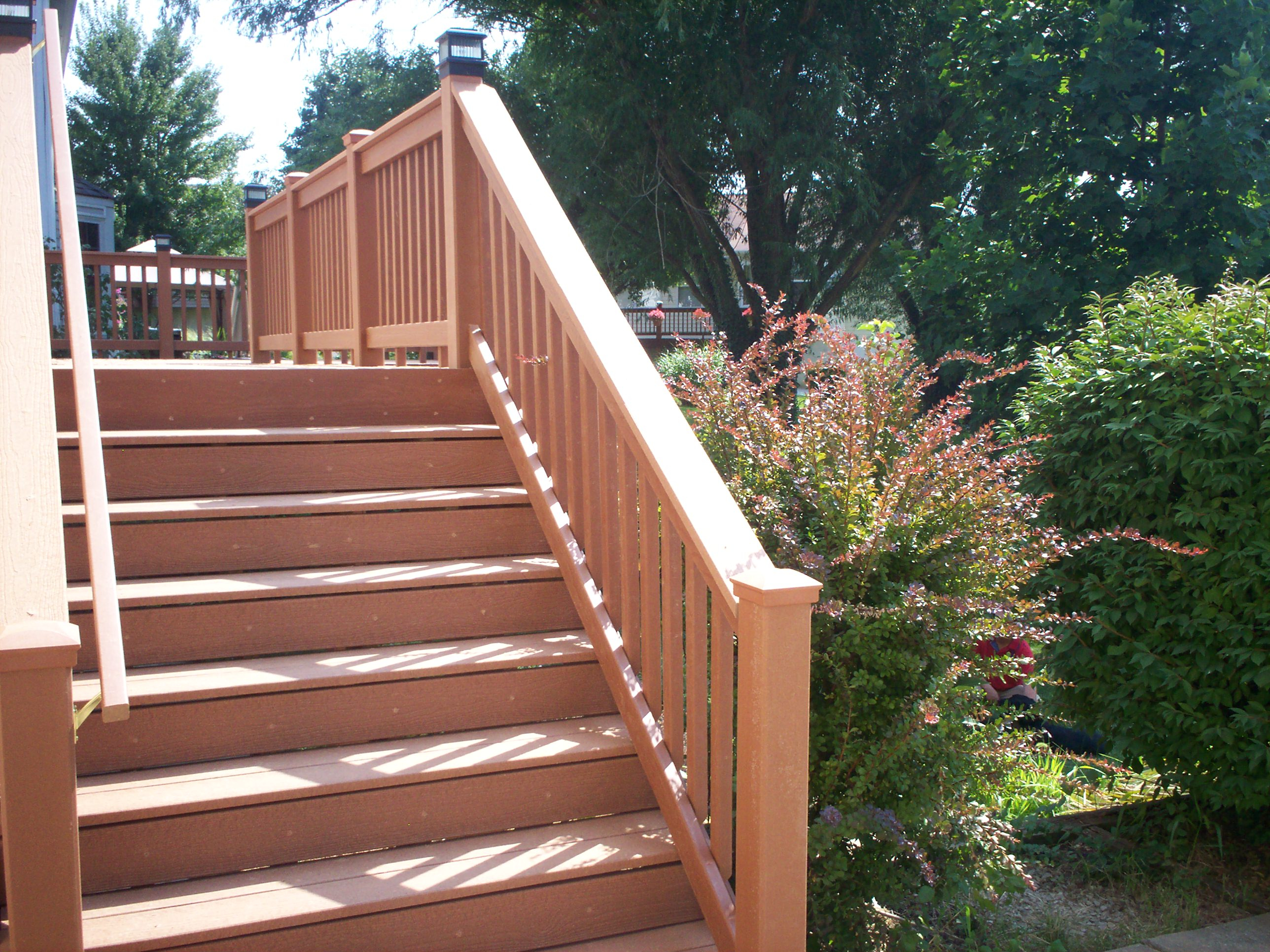 Deck Stairs With Landings St Louis Decks Screened Porches inside size 2576 X 1932