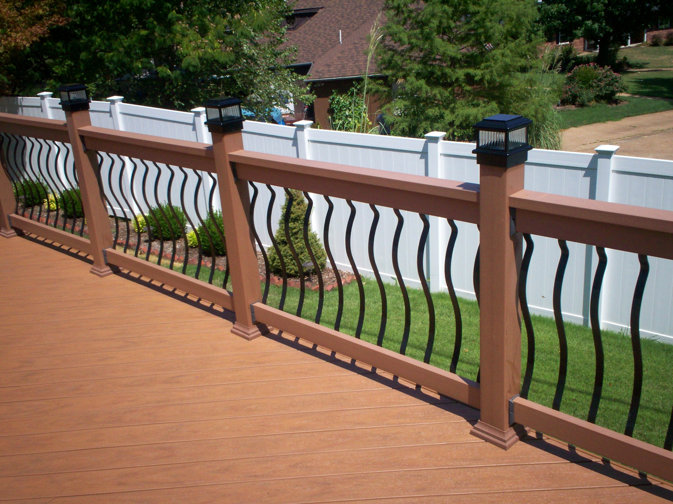 Deck Strong And Stunning Aluminum Deck Balusters For Your Deck throughout proportions 2576 X 1932