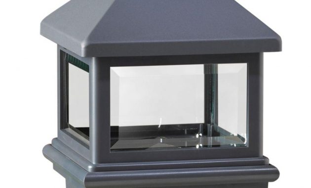 Deckorail 4 In X 4 In Antique Black Composite Solar Post Cap 95863 pertaining to dimensions 1000 X 1000