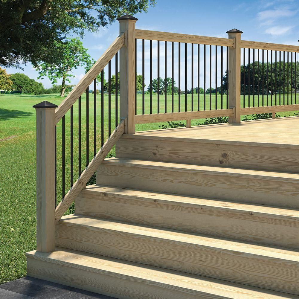 Deckorail 6 Ft Pressure Treated Aluminum Solid Lightning Rail Deck throughout size 1000 X 1000