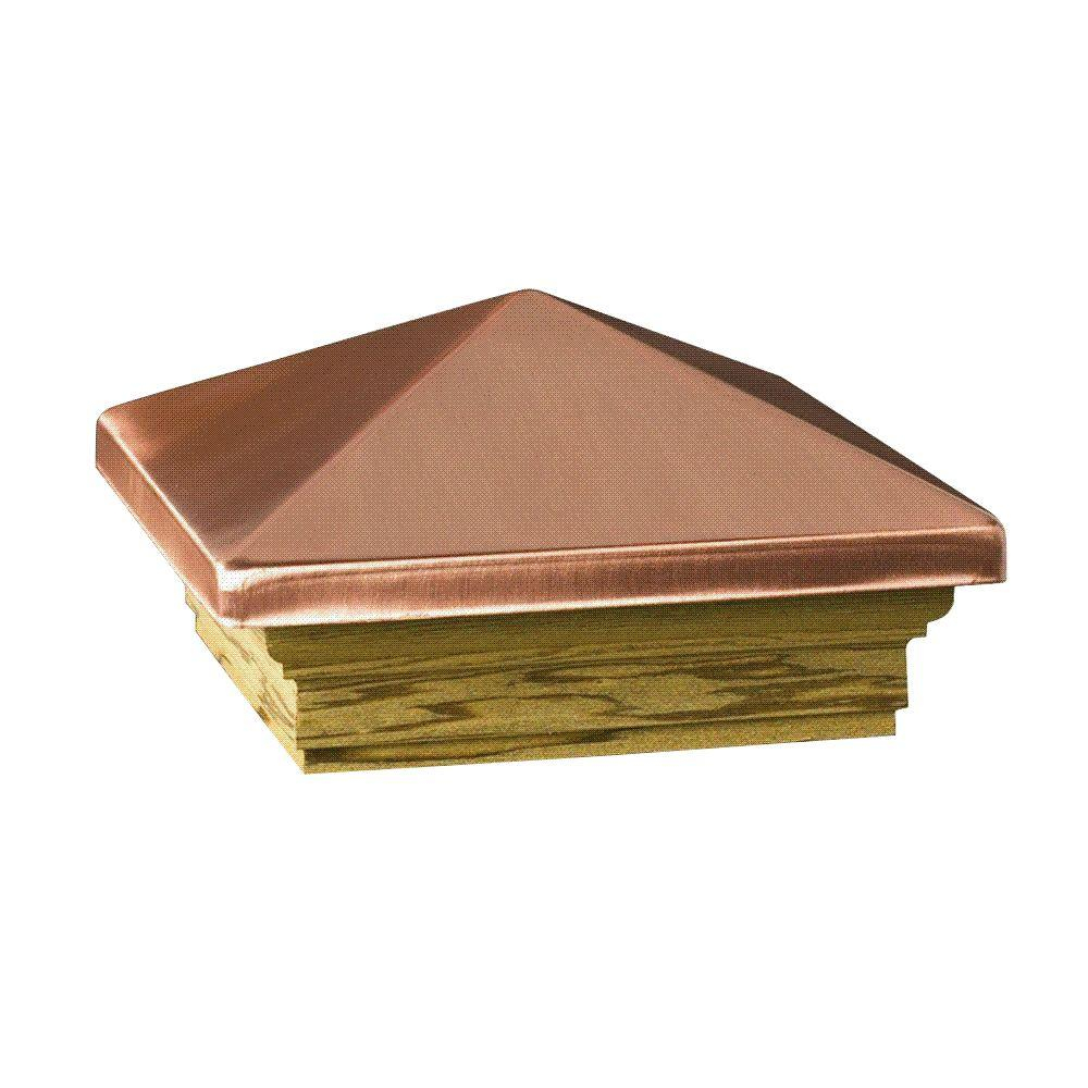 Deckorail Verona 4 In X 4 In Copper High Point Pyramid Post Cap intended for proportions 1000 X 1000