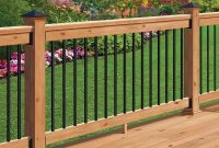 Deckorail Western Red Cedar 6 Ft Railing Kit With Black Aluminum intended for sizing 1000 X 1000