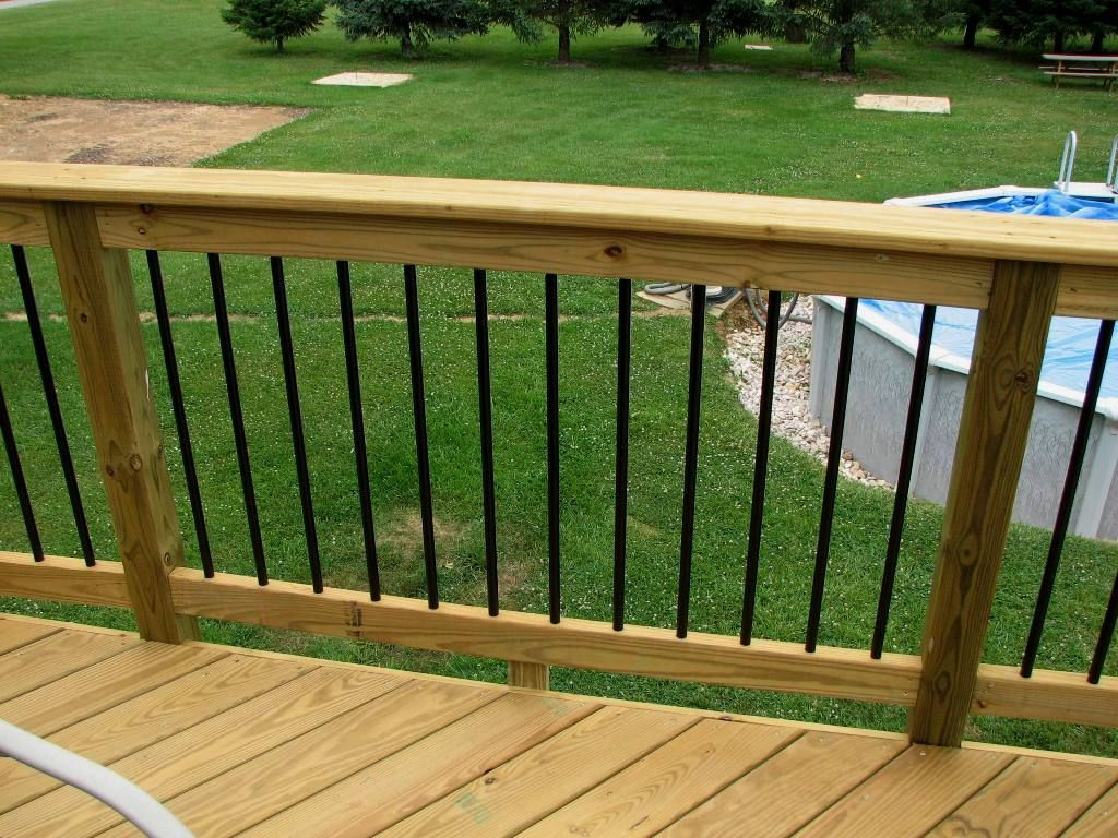 Deckorators Railing And Accessories Black Aluminum Balusters And Acq with regard to size 1024 X 768
