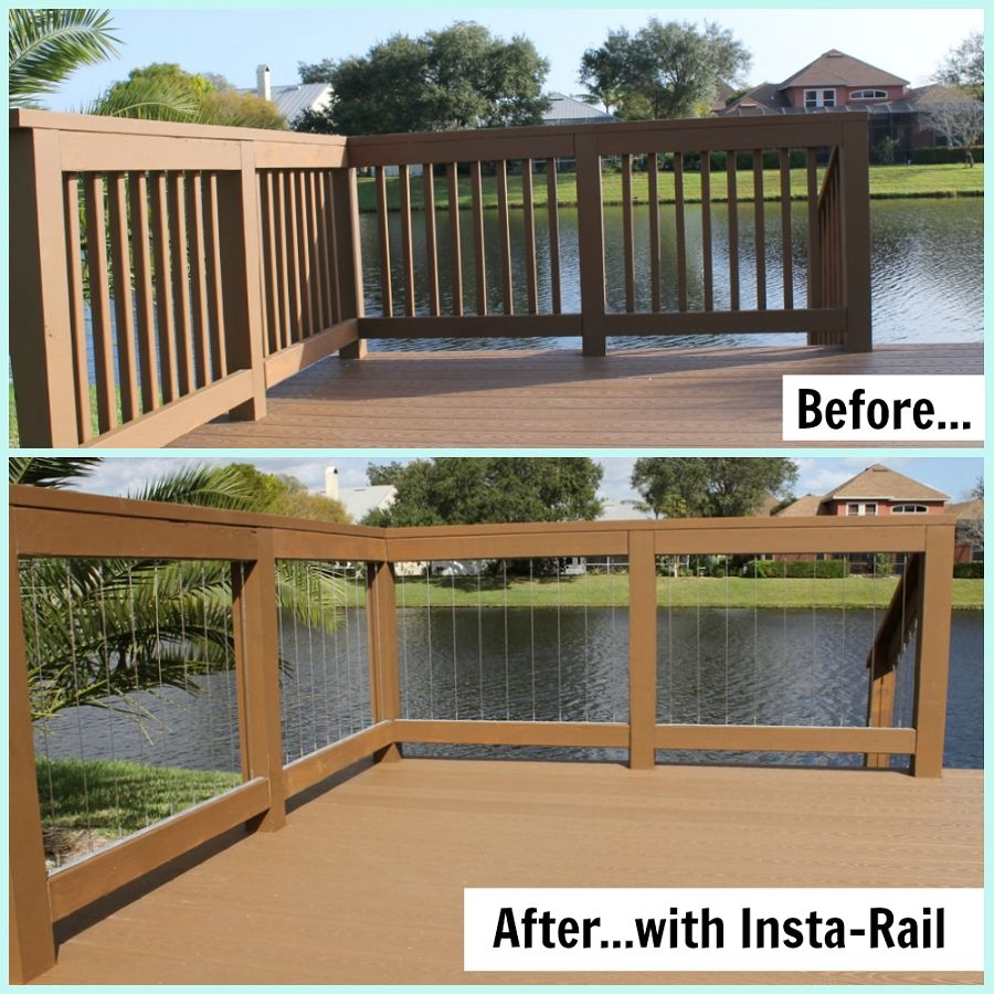 Decks With Vertical Wire For Railing Home Insta Rail New throughout dimensions 900 X 900