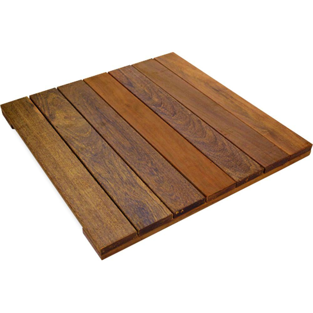 Deckwise Wisetile 16 Ft X 16 Ft Solid Hardwood Deck Tile In with measurements 1000 X 1000