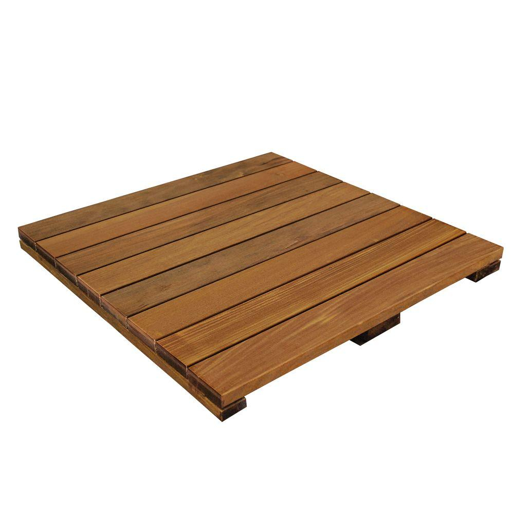 Deckwise Wisetile 2 Ft X 2 Ft Solid Hardwood Deck Tile In Exotic throughout proportions 1000 X 1000