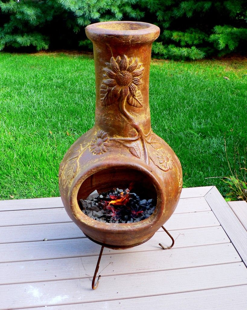 Decorative Fun And Functional A Chiminea Is A Great Way To Heat inside size 819 X 1024