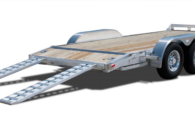 Deluxe 10000 Gvwr Aluminum Car Trailer Wood Floor 20 Ft for sizing 2000 X 770