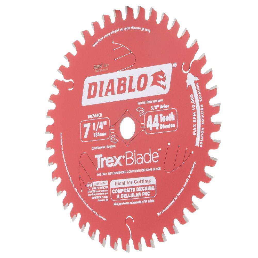 Diablo 7 14 In X 44 Tooth Trexcomposite Material Cutting Saw in sizing 1000 X 1000