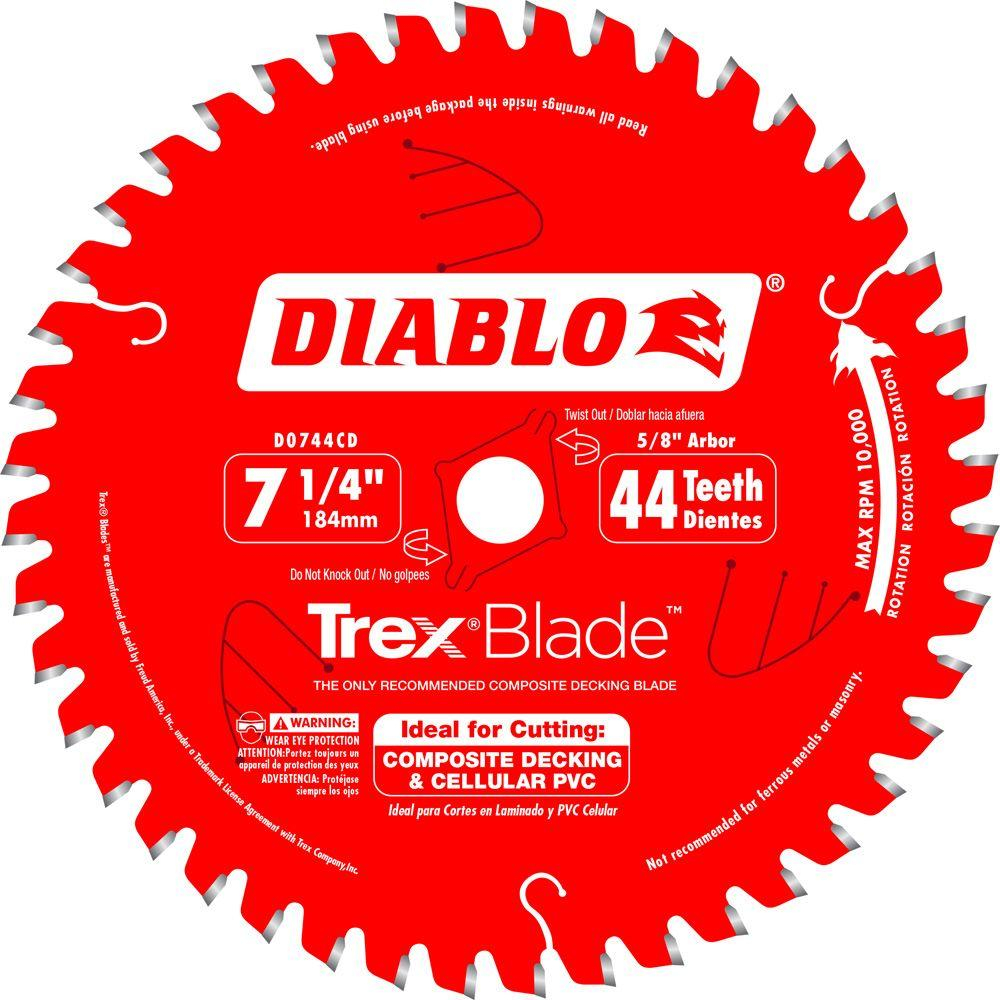 Diablo 7 14 In X 44 Tooth Trexcomposite Material Cutting Saw inside proportions 1000 X 1000