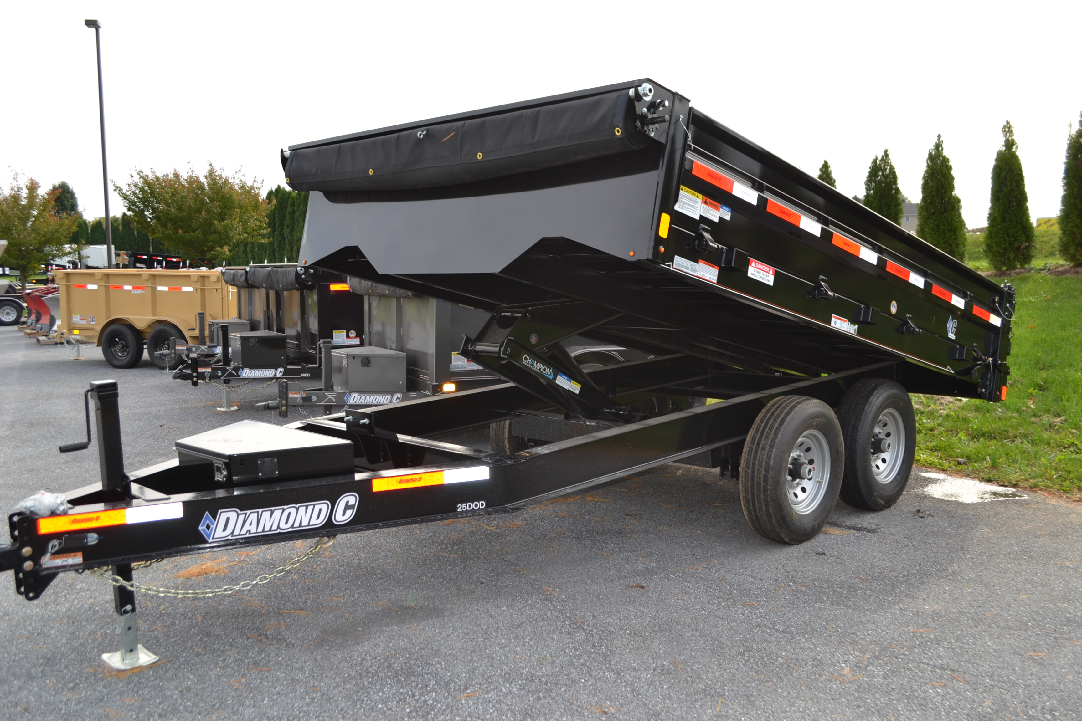 Diamond C Dump Trailer 8x12 Deck Over Ajs Truck Trailer Center throughout measurements 3456 X 2304