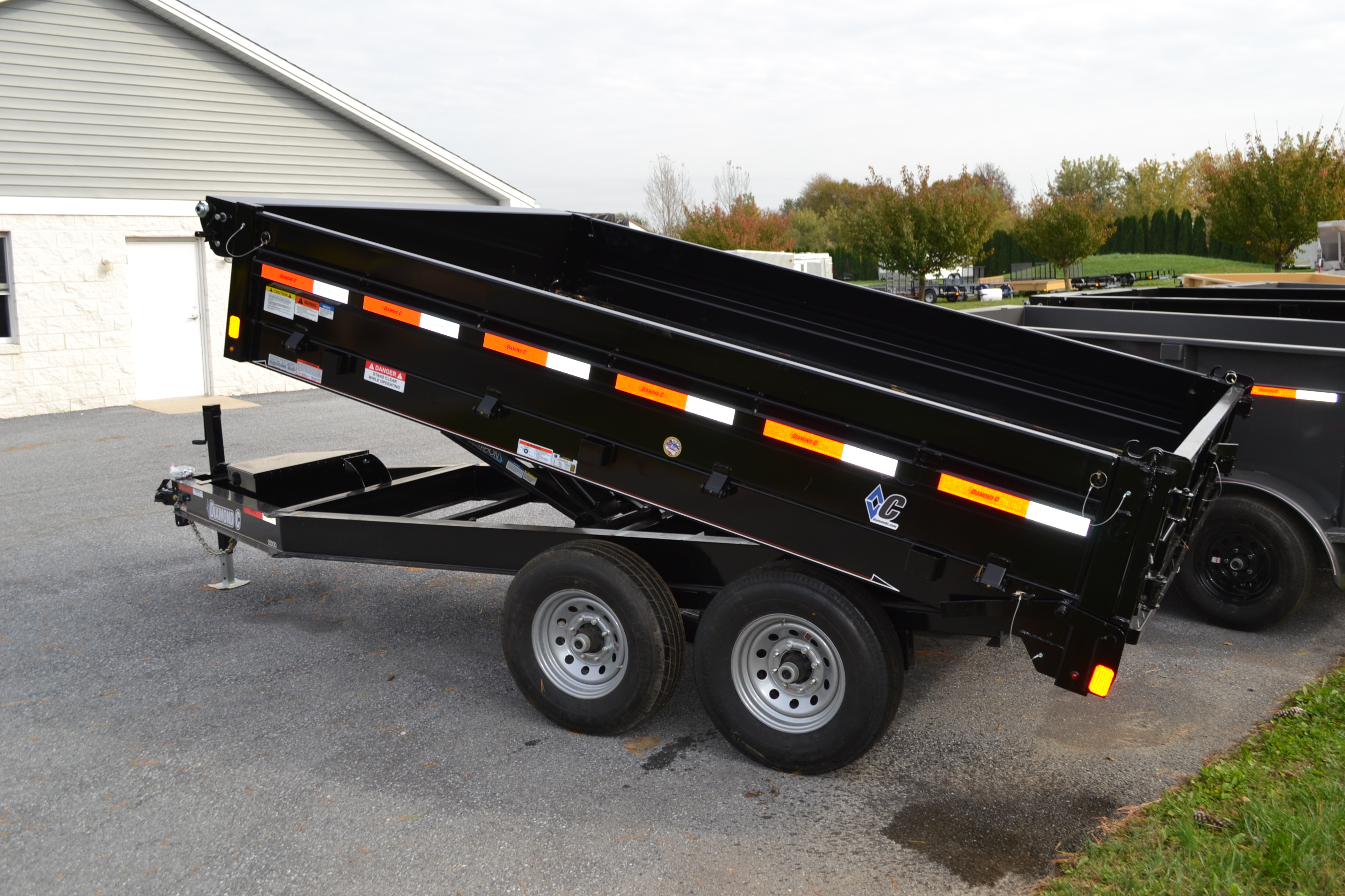 Diamond C Dump Trailer 8x12 Deck Over Ajs Truck Trailer Center with sizing 3456 X 2304