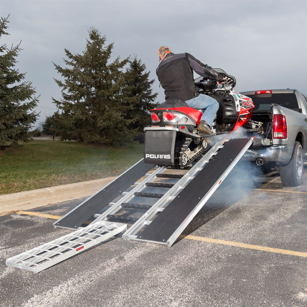 Discount Ramps Black Ice 94 X 54 Snowmobile Ramp With Center with regard to sizing 1000 X 1000