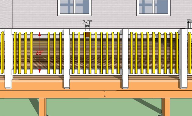 Distance Between Deck Railing Spindles And Deck Baluster Spacing within dimensions 1280 X 756