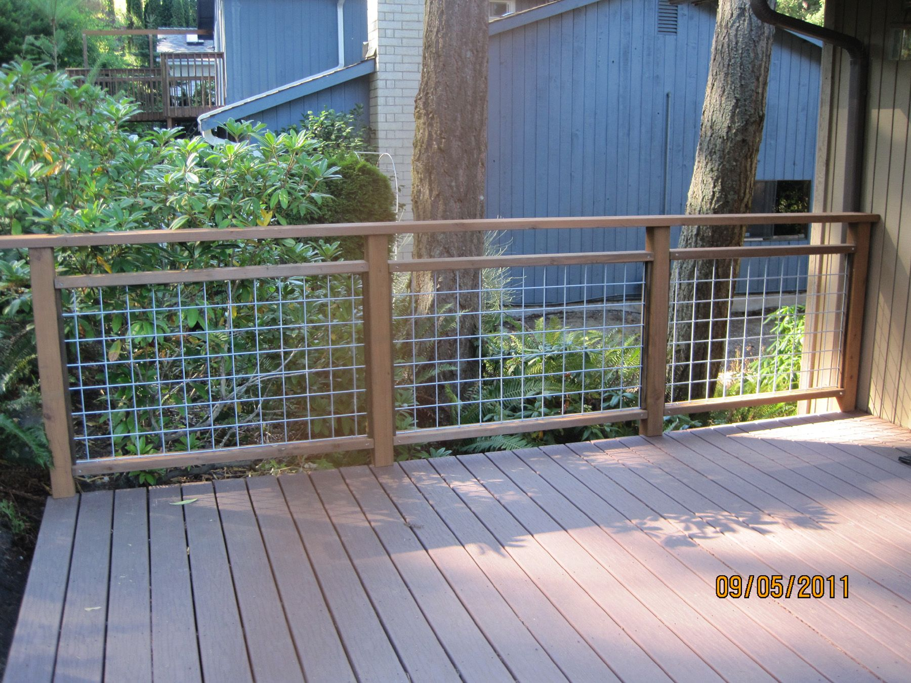 Do It Yourself Deck Railing Is Done Deck Railings Wire Deck regarding size 1800 X 1350