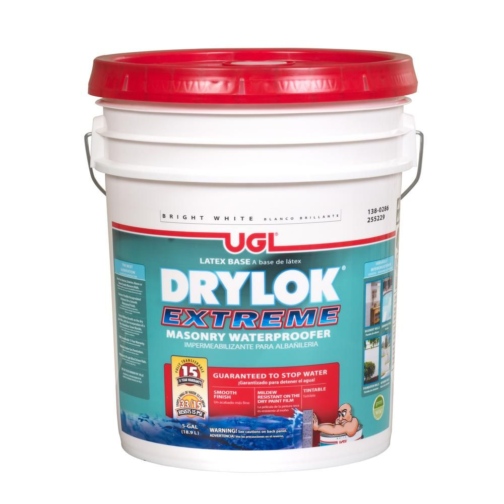 Drylok 5 Gal White Extreme Waterproofer Products Waterproof regarding size 1000 X 1000