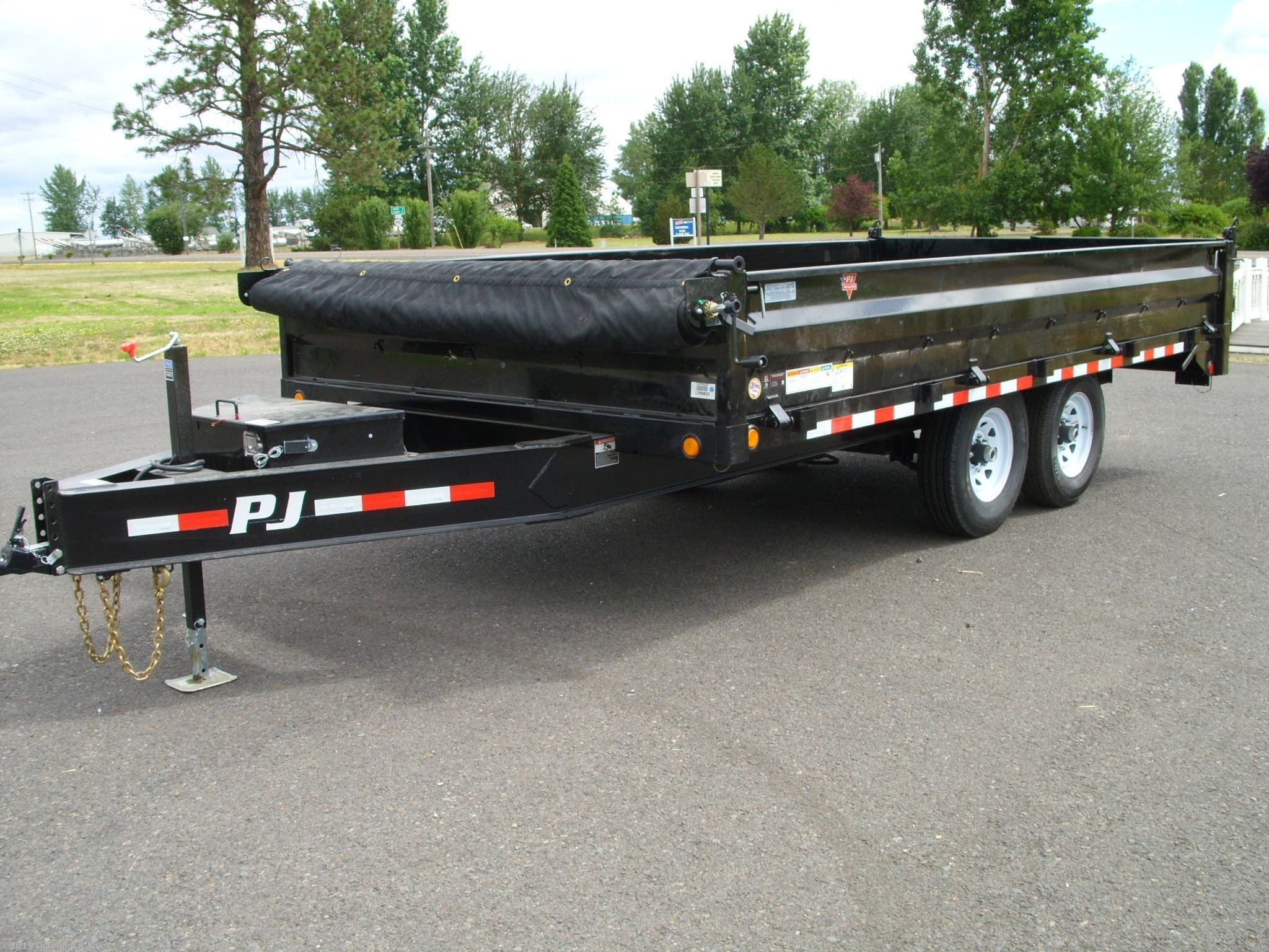 Dump Heavy Duty 2019 Pj Trailers Dump 8 X 16 14k Deck Over inside measurements 2048 X 1536