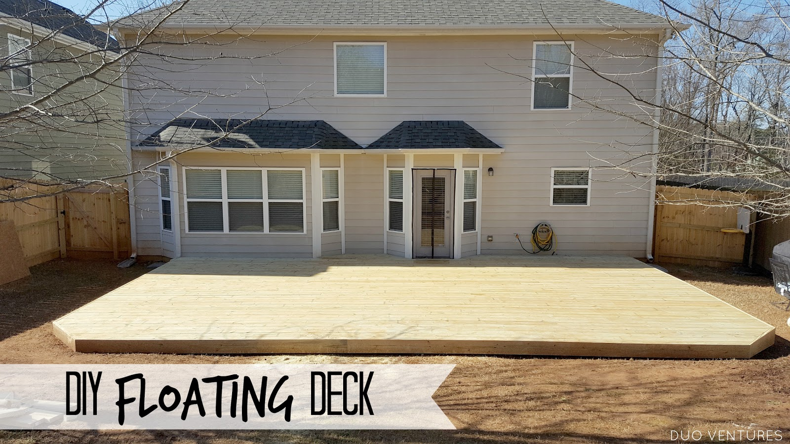 Duo Ventures Diy Floating Ground Level Deck throughout proportions 1600 X 900